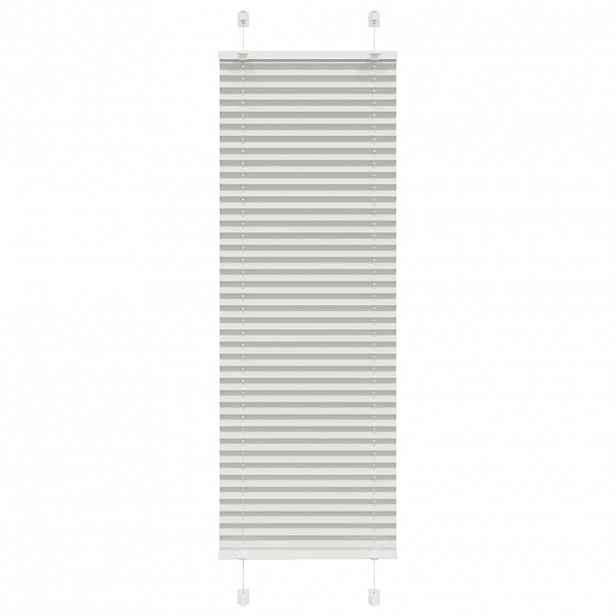 vidaXL Plisovaná roleta světle šedá 40x100 cm Šířka látky 39,4 cm