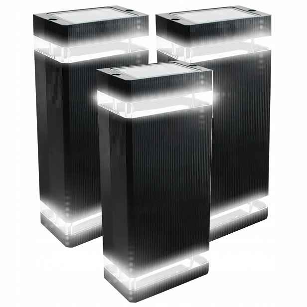 3x Vodotěsná venkovní lampa na zeď Nástěnné svítidlo na terasu Fasádu domu