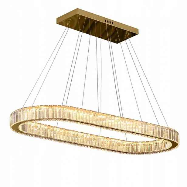 Lille moderní závěsná lampa 80cm 26W zlatá bílá