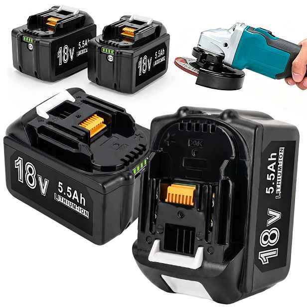 Lithium-iontový Akumulátor 5.5AH 18V Pro Makita, Vrtačku A Brusku