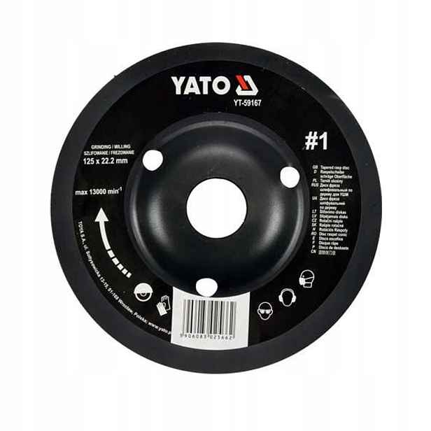 Šikmý kotouč 125 mm Č.1 na dřevo Yato YT-59167