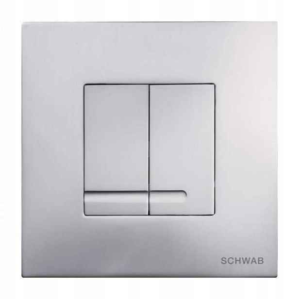 Tlačítko Wc Schwab Arte Duo Metal chrom mat Duplo