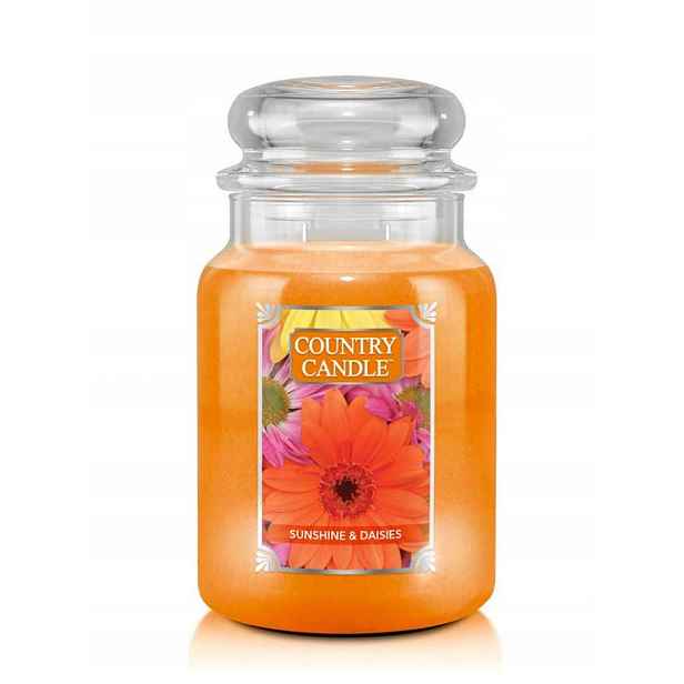 Tradiční parafínová svíčka Sunshine & Daisies Country Candle 1 ks