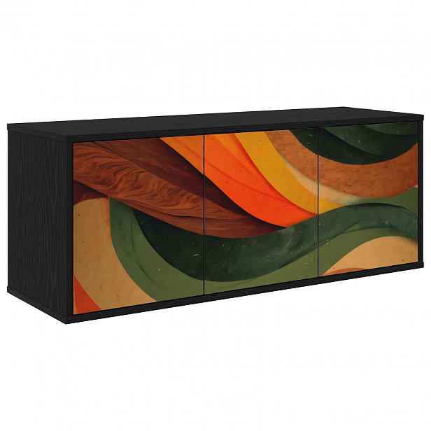 vidaXL Nástěnná TV skříň BONN 102 x 33 x 40 cm Černý dub