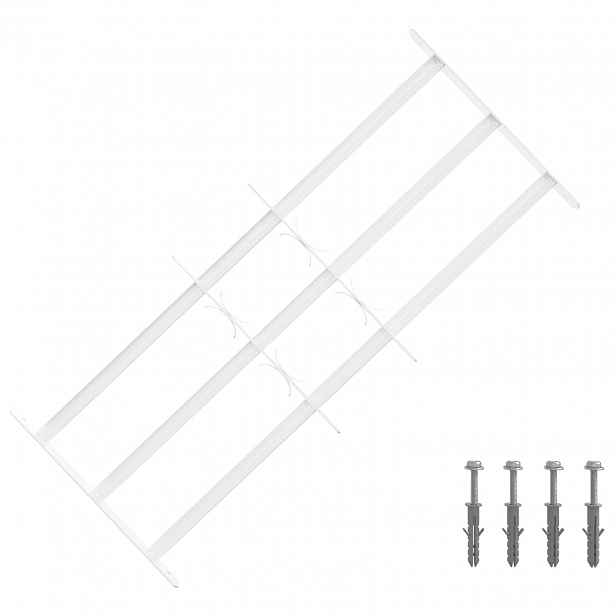 vidaXL Bezpečnostní mříž na okna se 3 příčkami 3 ks 63-114 cm