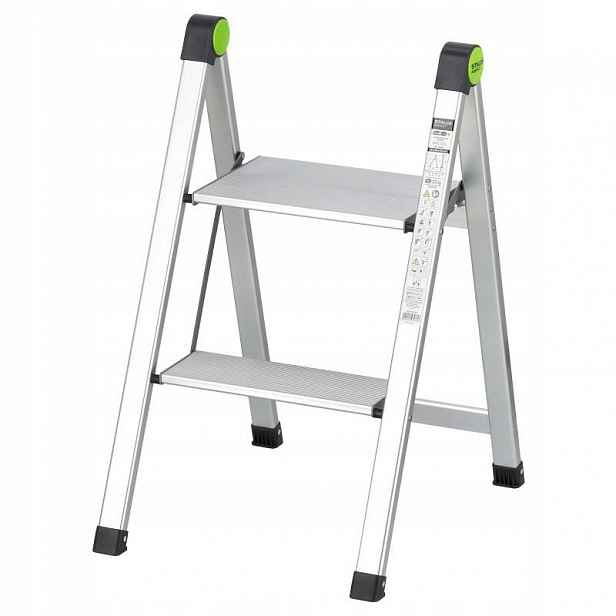 Schůdky Mini Slim, 3-stupně, s držadlem, Stalco Perfect