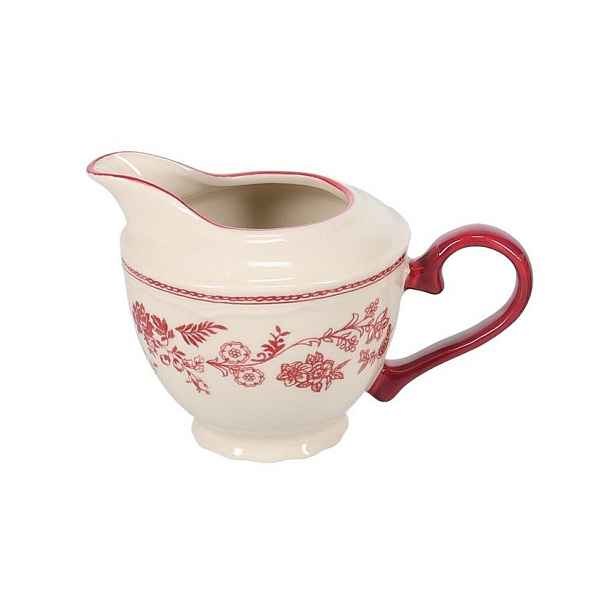 Vínová/slonovinová porcelánová konvička na mléko 180 ml Cyril – S|P Collection