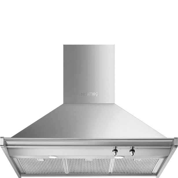 Smeg Nástěnný odsavač par Classic, 90 cm se 3 tukovými filtry, nerezová KD90HXE