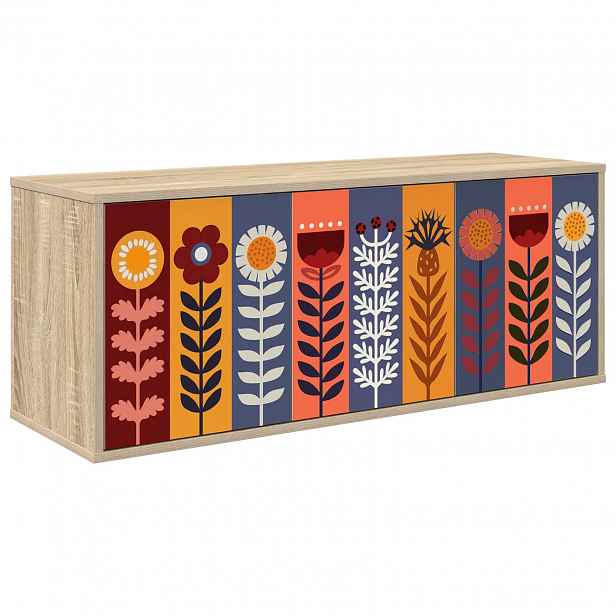 vidaXL Nástěnná TV skříň ESSEN 102 x 33 x 40 cm Dub sonoma