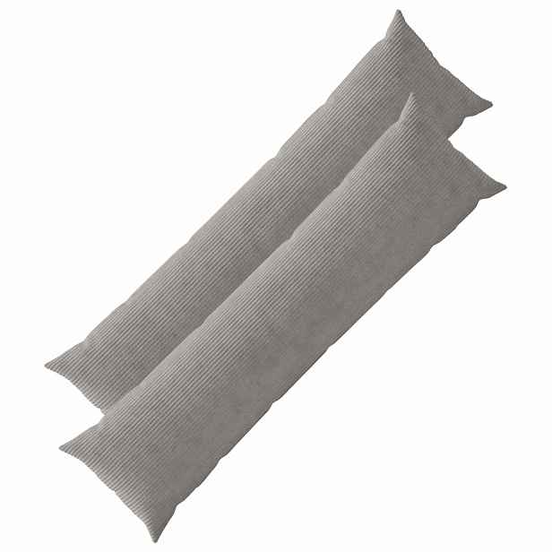 vidaXL Povlak na polštář 2 pcs HEERLEN Světle šedá 40 x 145 cm