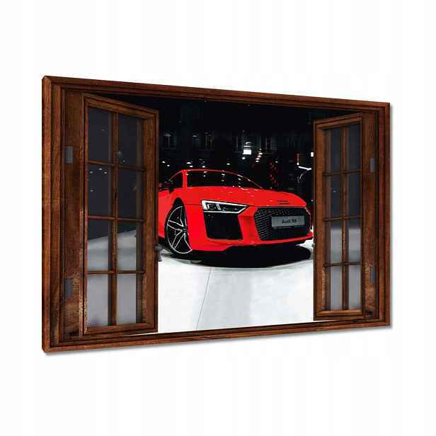 Obrazy 120x80 Červené Audi Audica R8