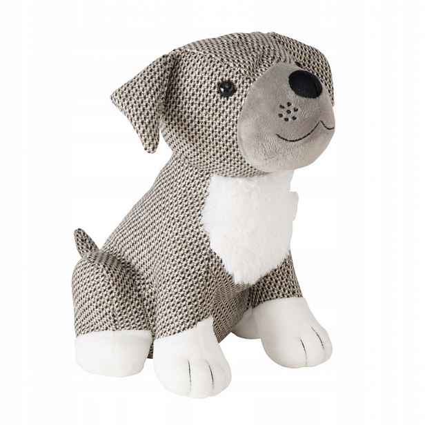 Dveřní zarážka Dog, 27 x 27, ve tvaru psa, šedá