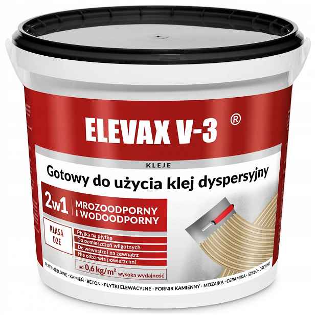 Jurga Elevax V-3 Lepidlo na dřevěné dlaždice Glazury Mrazuvzdorné Elastické 8 kg