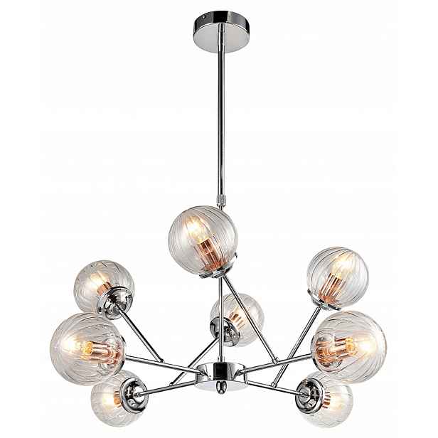 Skleněné závěsné svítidlo 8X40W E14 Best Candellux
