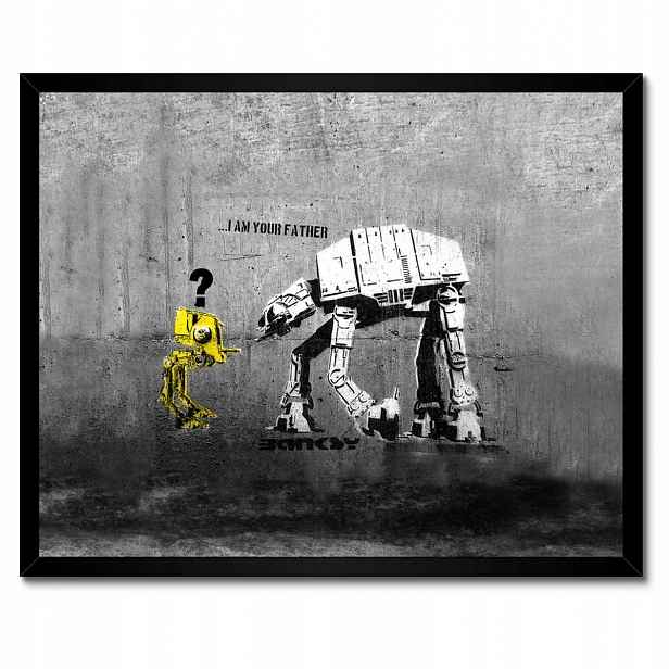 Plakáty v rámu 50x40 Banksy I am your father