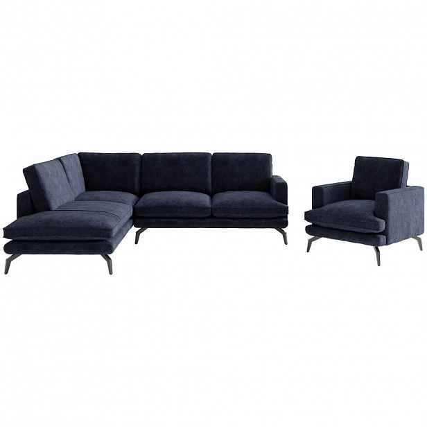 Livetastic SEDACÍ SESTAVA, textil, tmavě modrá - 001968007708