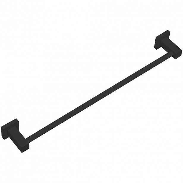 Nástěnný držák na ručníky Polo - černá matná - 60 cm