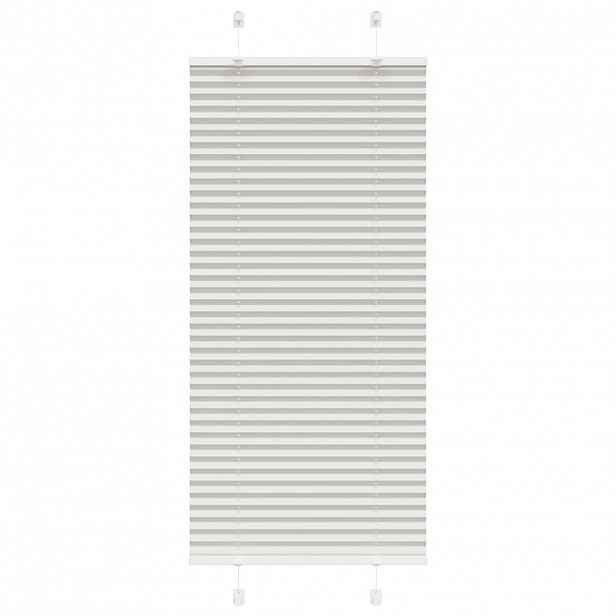 vidaXL Plisovaná roleta světle šedá 60x100 cm Šířka látky 59,4 cm