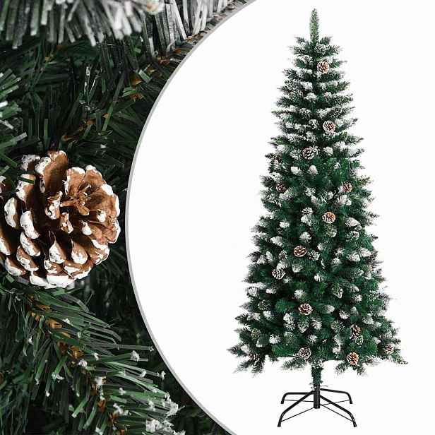 vidaXL Umělý vánoční stromek se stojanem zelený 150 cm PVC
