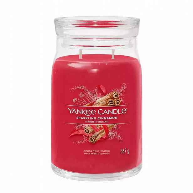 Yankee Candle Signature Velká svíčka se dvěma knoty Sparkling Cinnamon
