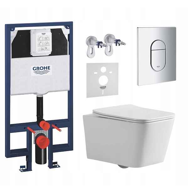7v1 Sada Wc, Stelaz Grohe Slim Wc Mísa Imprese Tornado Tlačítko