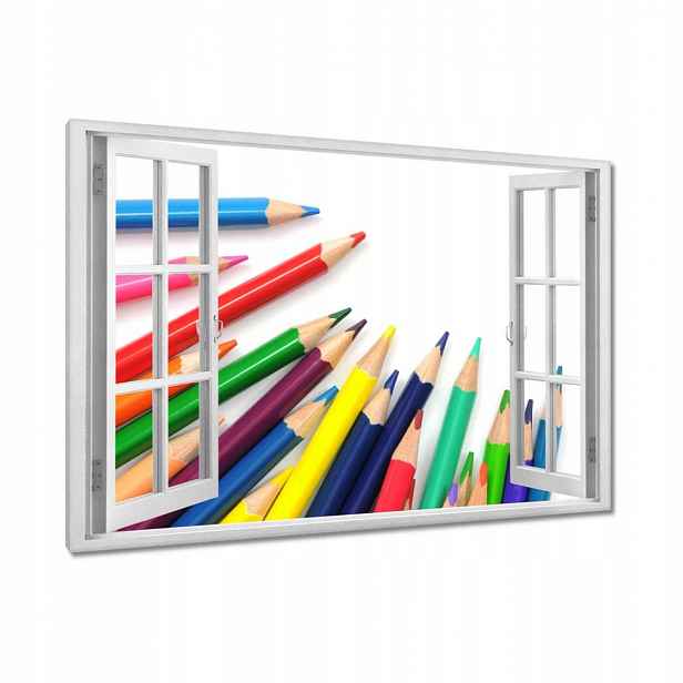 Obrazy 120x80 Barevné pastelky pro děti