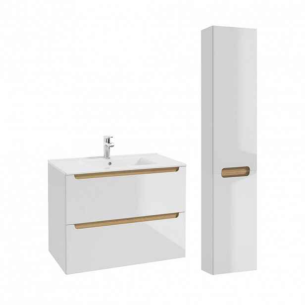 Petits-meubles KOUPELNOVÝ NÁBYTEK 80cm Livia 2er-Set Bílá