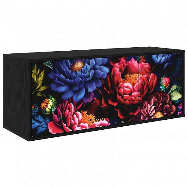vidaXL Nástěnná TV skříň KIEL 102 x 33 x 40 cm Černý dub