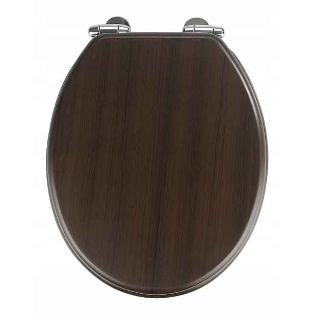 Wc Sedátko Hnědé Wenge Wenko 35,5X42,5 CM Mdf Imitace Dřeva