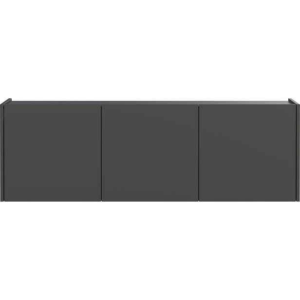 Antracitový TV stolek 138x45 cm Piana – Germania