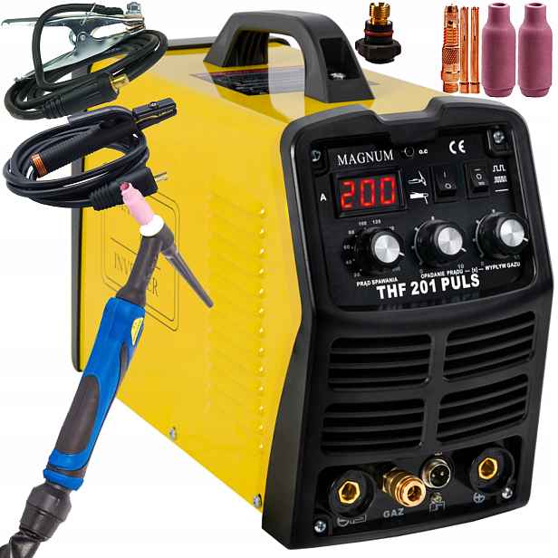 Svařovací stroj Magnum Tig Thf 201P Hf DC Mma 200A 230V LCD 60%