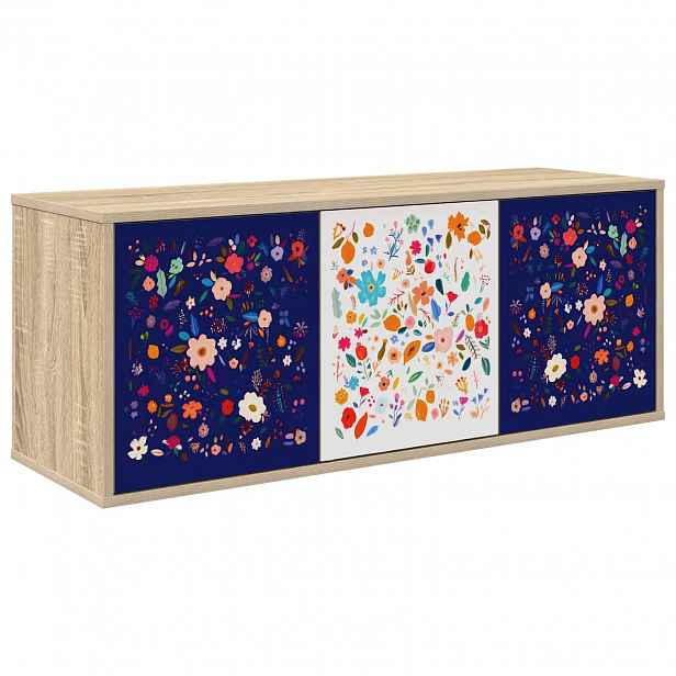 vidaXL Nástěnná TV skříň MAINZ 102 x 33 x 40 cm Dub sonoma