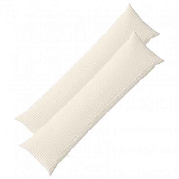 vidaXL Povlak na polštář 2 pcs HEERLEN Krémová 40 x 145 cm manšestr