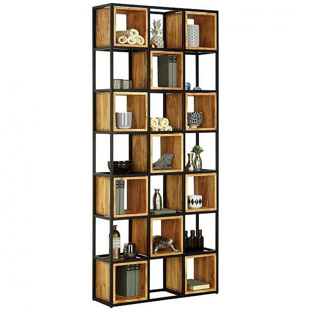 Ambia Home Regál, Akácie, Černá, Barvy Akácie