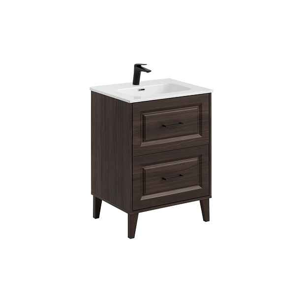 Comad Koupelnová skříňka Dorothy Go se zápustným umyvadlem a baterií 60 cm dub ristretto