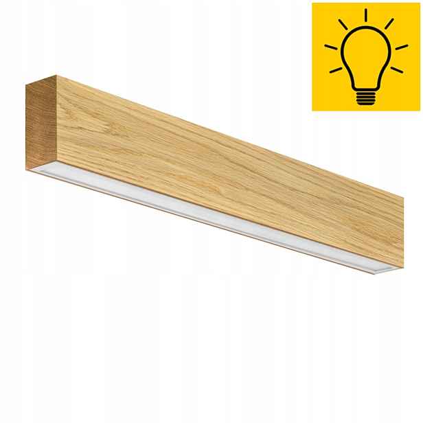 Kinkiet Nástěnná Led lampa Dubová 90 CM Nástěnná Nad Zrcadlo Loft 36W 3000K