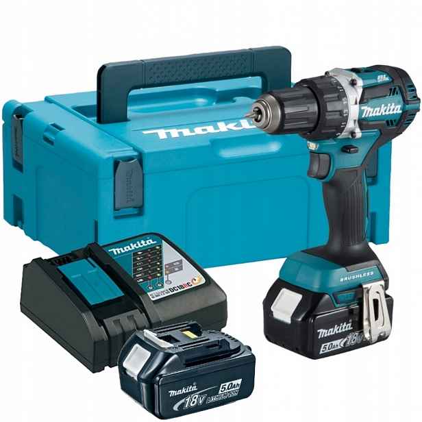 Makita Aku Šroubovák-akumulátorová Vrtačka DDF484RTJ 18V Li-Ion