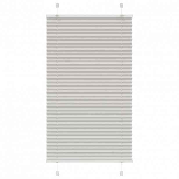 vidaXL Plisovaná roleta světle šedá 75x100 cm Šířka látky 74,4 cm