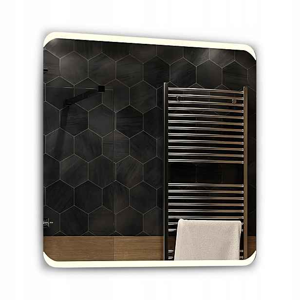 Zrcadlo Modena Neutrální s Led osvětlením 90x90 cm