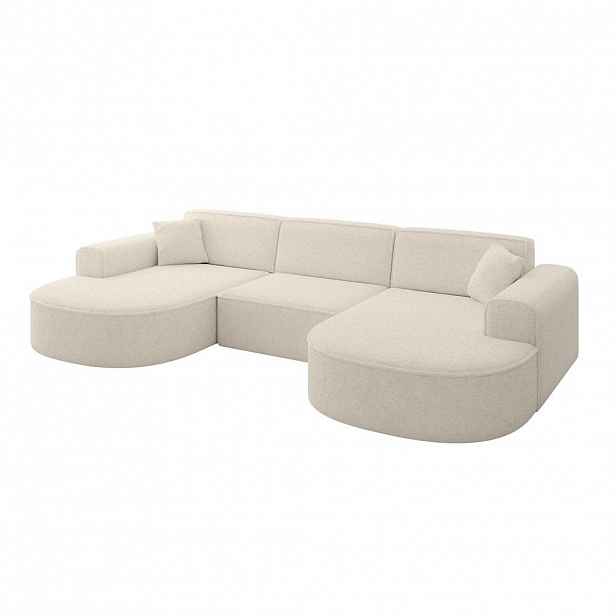 ALTDECOR SEDACÍ SOUPRAVA MARI-U1 – 303 x 171 x 79 cm, krémová Tissu