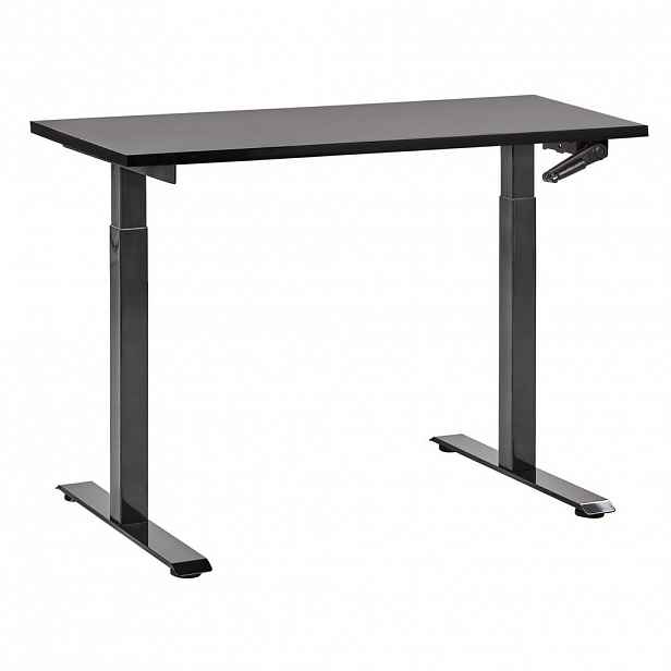Beliani PSACÍ STŮL černý 120/72 cm manuální výškově nastavitelný Destin III