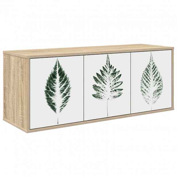 vidaXL Nástěnná TV skříň HANAU 102 x 33 x 40 cm Dub sonoma