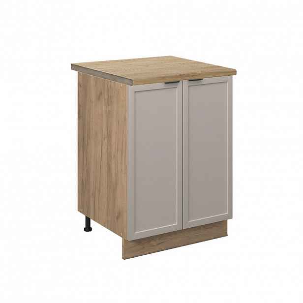 Vicco SPODNÍ SKŘÍŇKA KUCHYŇSKÉ LINKY Fame-Line GreyBeige 60 cm , PD Dub
