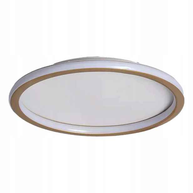 stropní svítidlo Led Stropní svítidlo bílá zlatá do ložnice kulatý 40 cm Abruzzo