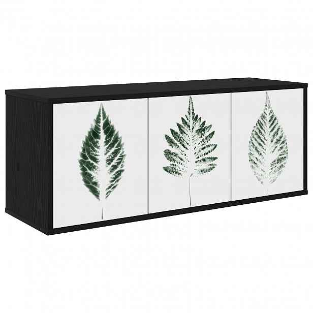 vidaXL Nástěnná TV skříň HANAU 102 x 33 x 40 cm Černý dub
