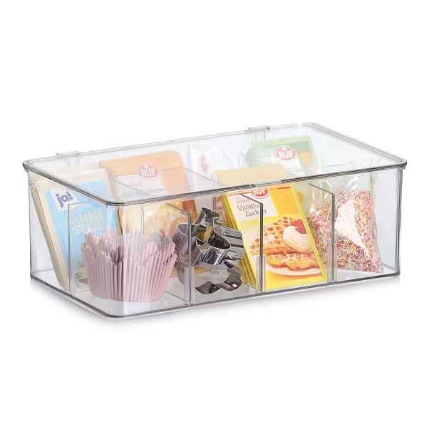Zeller Present Organizér na čaj / úložný box, 8 přihrádek FACHER, 27,5 x 16,5 x 9,5 cm