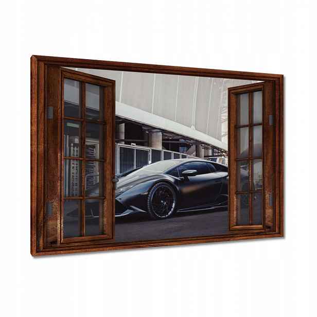 Obrazy 120x80 Černé sportovní auto