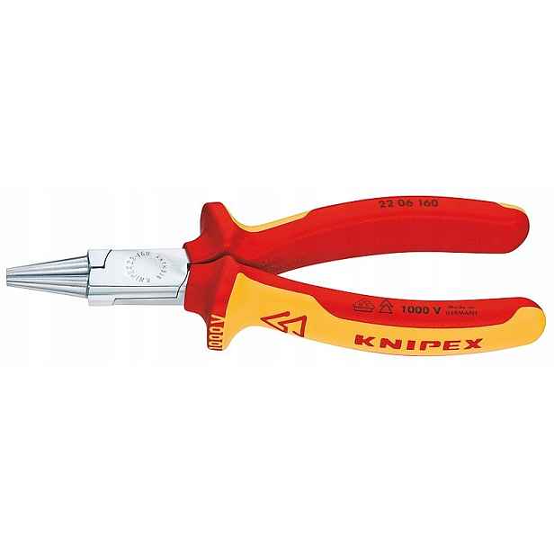 Izolované kulaté kleště Vde Knipex 22 06 160 mm