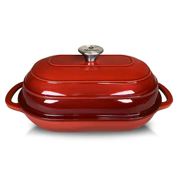 Rodeluxe Zapékací Mísa na pečení chleba 37,5/31x19,5x7,5 cm 2,6L krémový