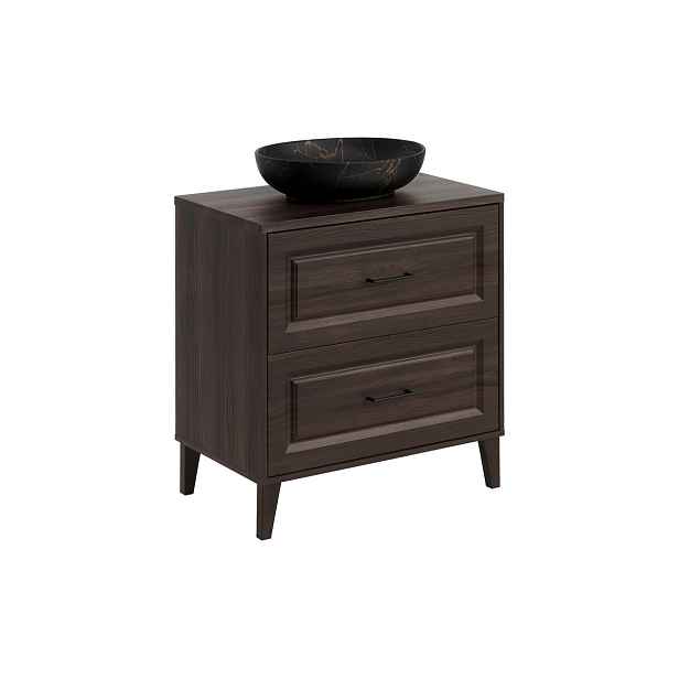 Comad Koupelnová skříňka Dorothy Mona s deskou a umyvadlem 80 cm dub ristretto